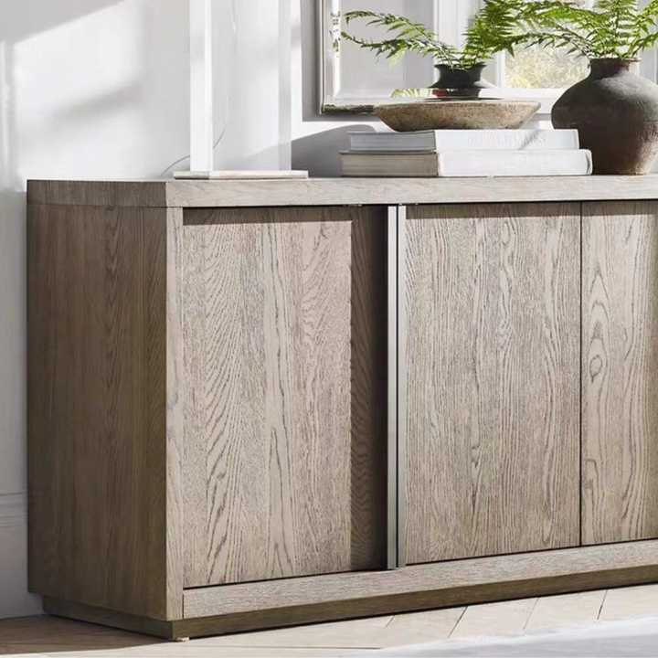 SAMUELE Vintage Solid Wood Sideboard Cabinet