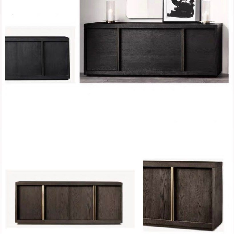 SAMUELE Vintage Solid Wood Sideboard Cabinet