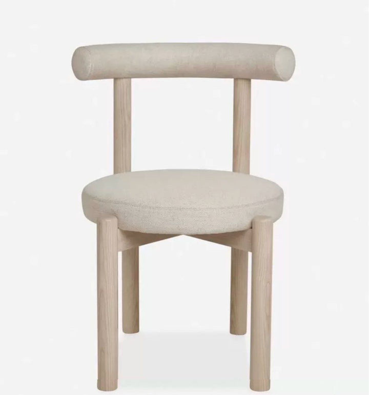 OIRE Japandi Boucle Dining Chair