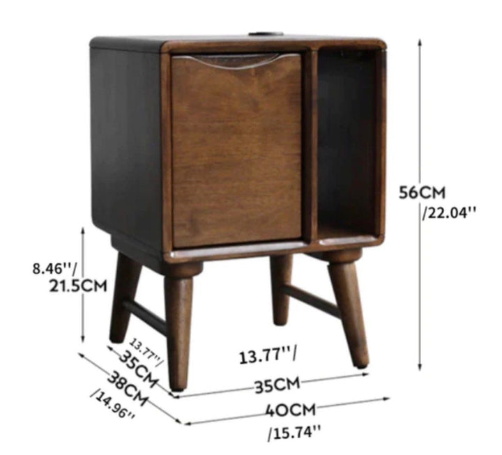 GLORIA Solid Wood Nightstand