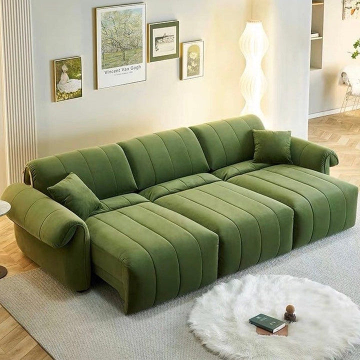 HALSOR Modern Velvet Electric Sofa Bed