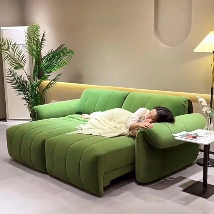 HALSOR Modern Velvet Electric Sofa Bed