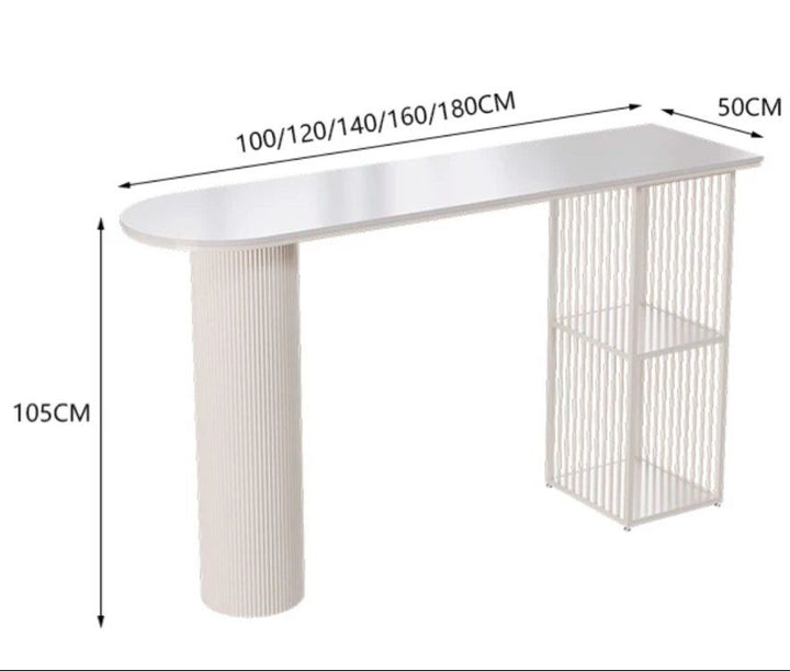 MUSINA Modern Sintered Stone Bar Table