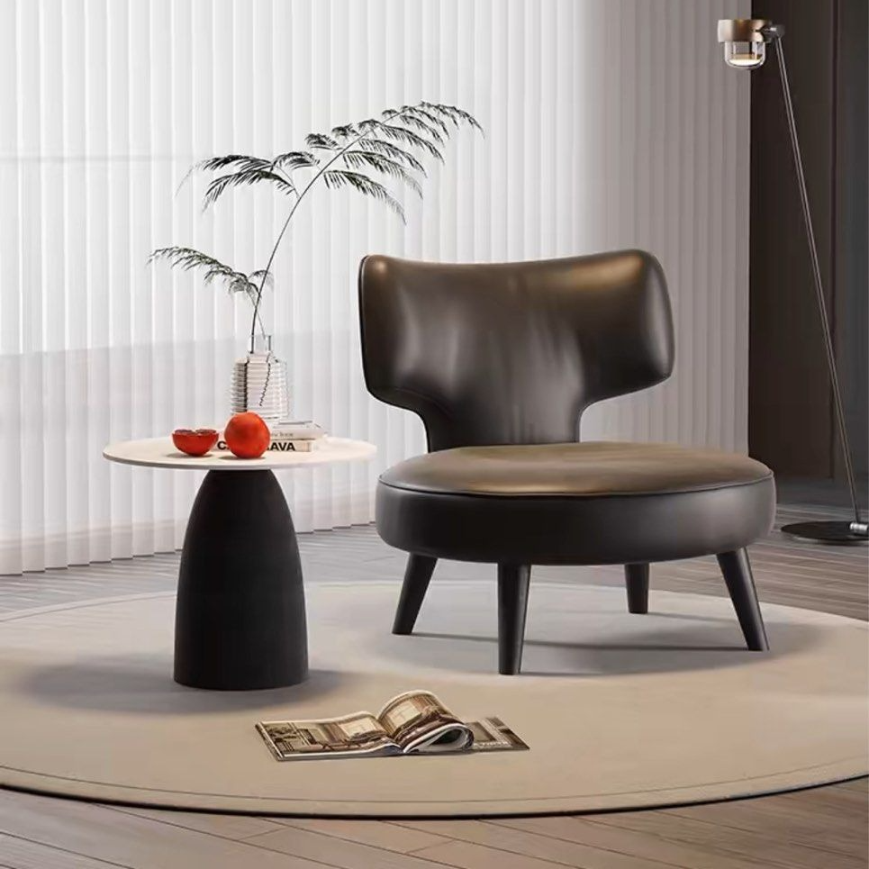 LEAH Modern Leather Lounge Chair