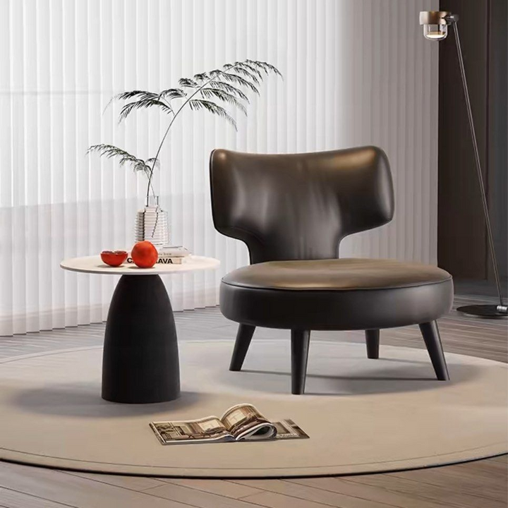 LEAH Modern Leather Lounge Chair