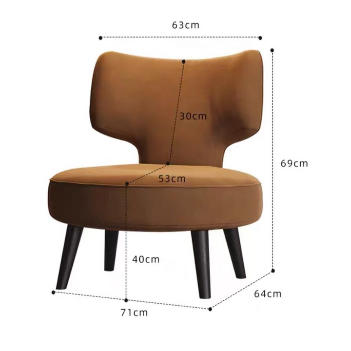 LEAH Modern Leather Lounge Chair