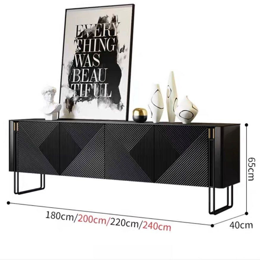 ZENNIS Modern Sintered Stone TV Console