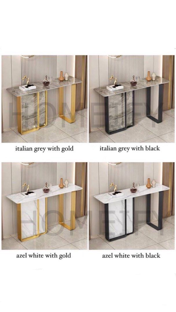 FLEUR Modern Marble Console Table