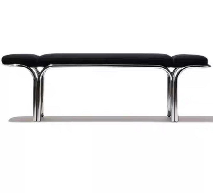LINDEN Modern Stainless Steel Bench