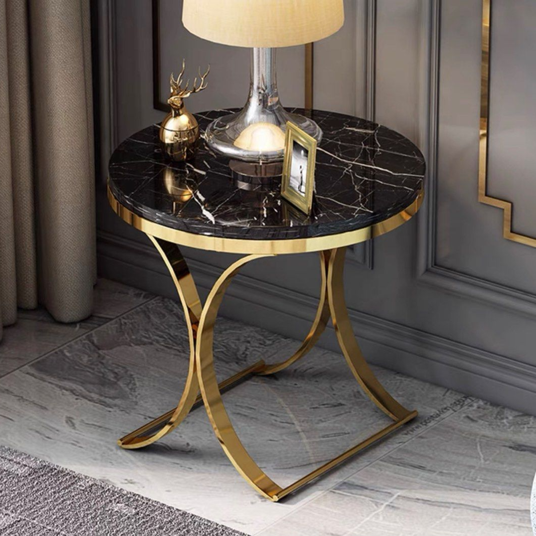 NOELLE Luxurious Gold Side Table