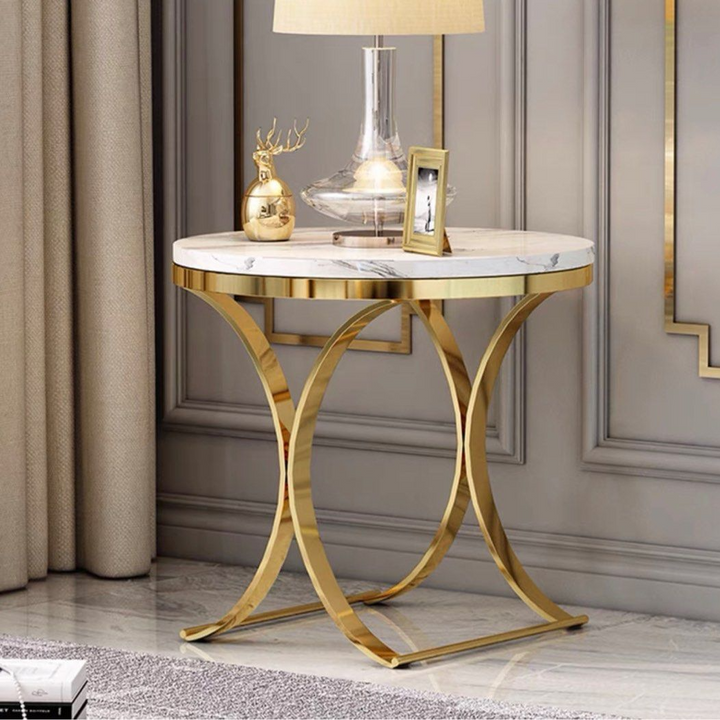 NOELLE Luxurious Gold Side Table