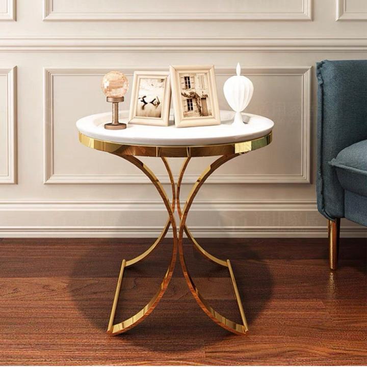 NOELLE Luxurious Gold Side Table