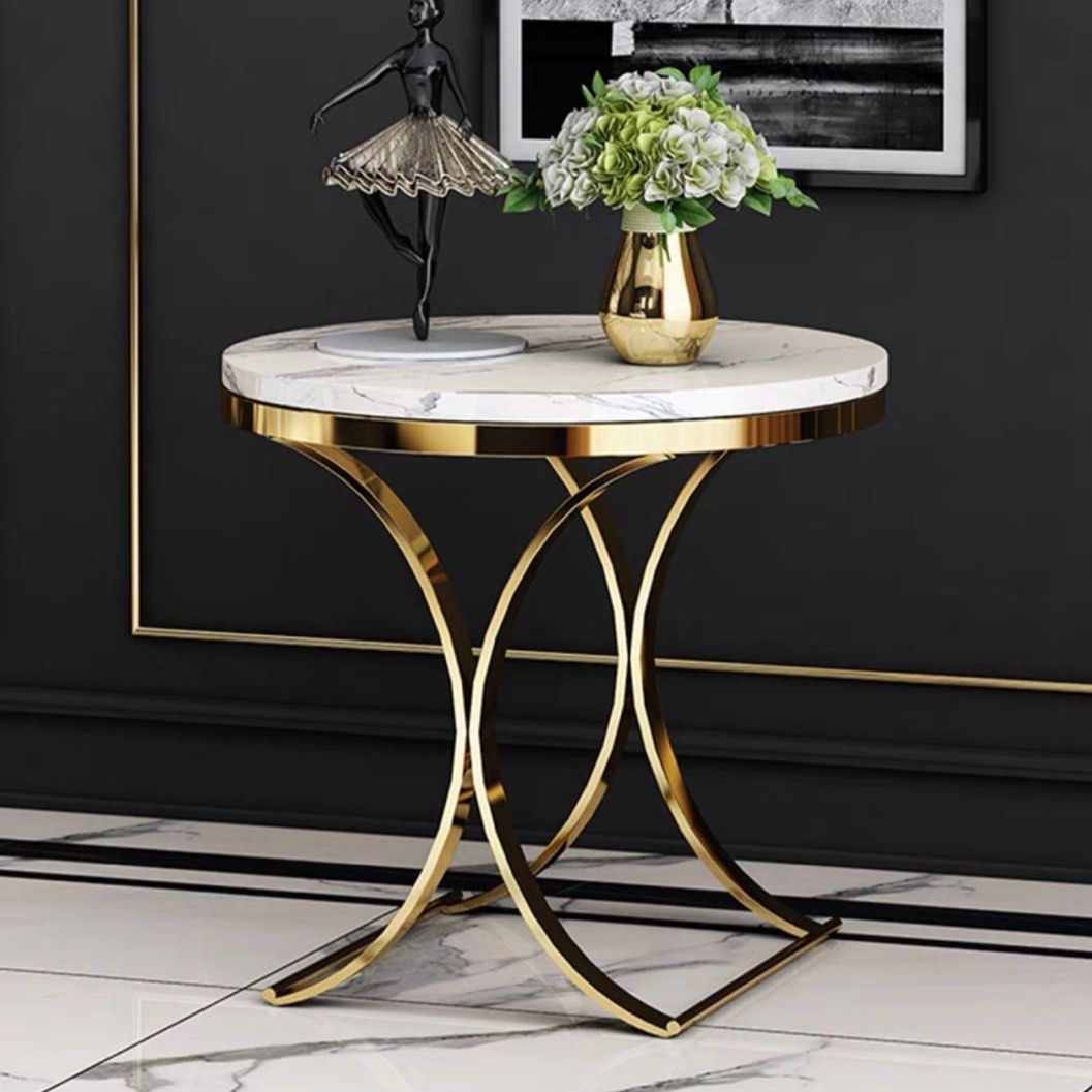 NOELLE Luxurious Gold Side Table