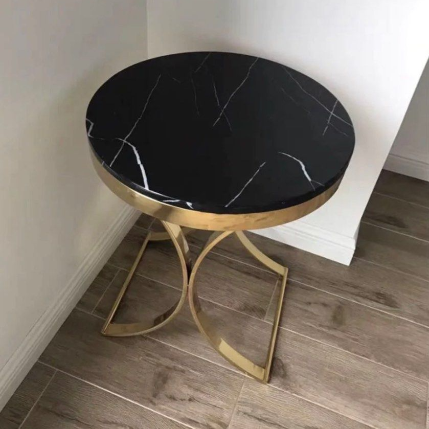 NOELLE Luxurious Gold Side Table