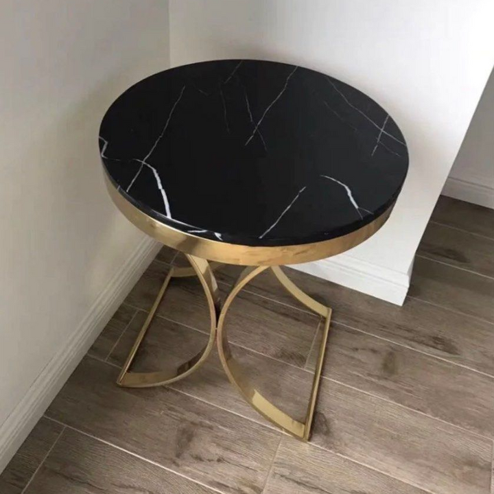 NOELLE Luxurious Gold Side Table