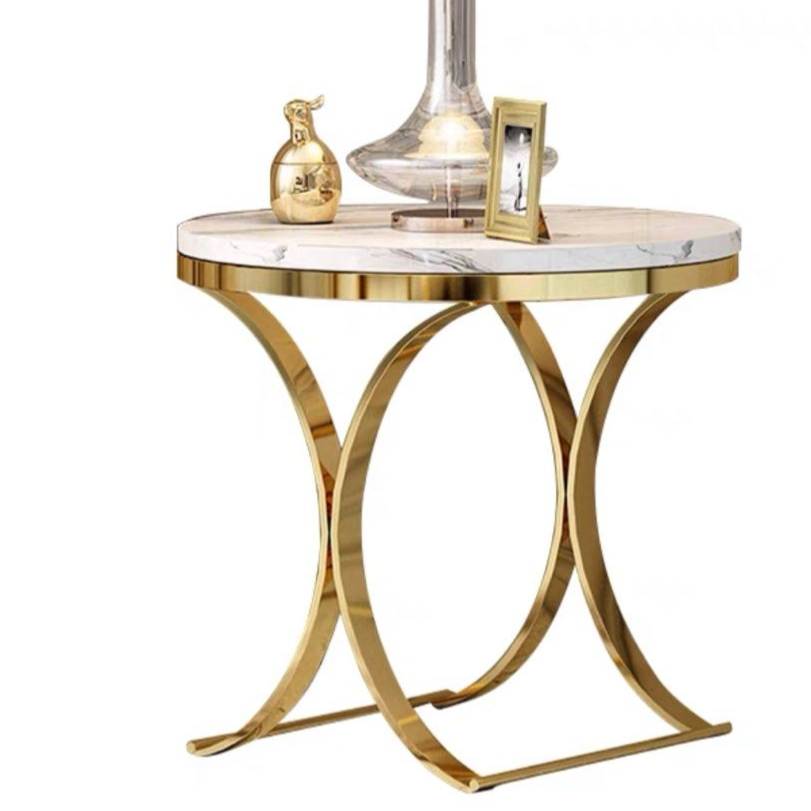 NOELLE Luxurious Gold Side Table