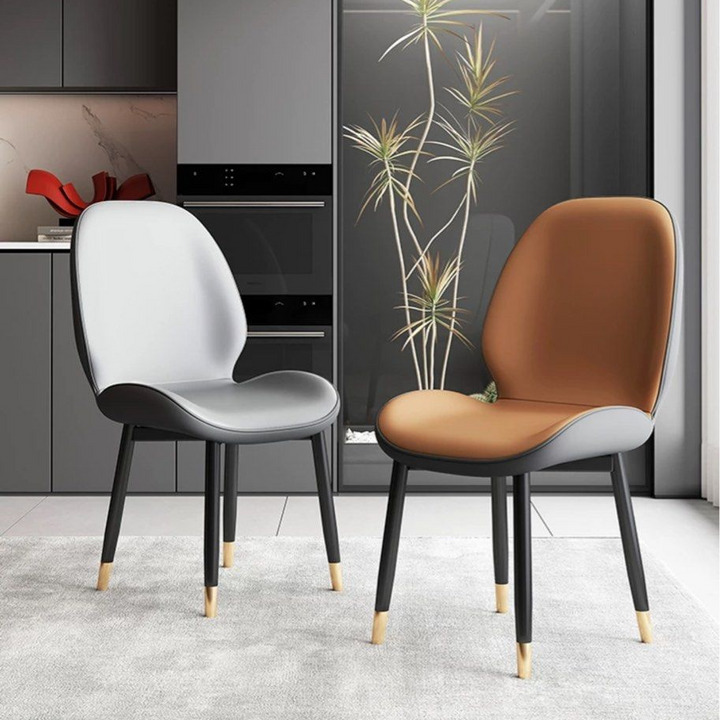 KENT Modern Leathaire Dining Chair - Radical Homes Singapore