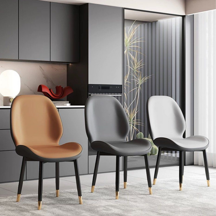 KENT Modern Leathaire Dining Chair - Radical Homes Singapore