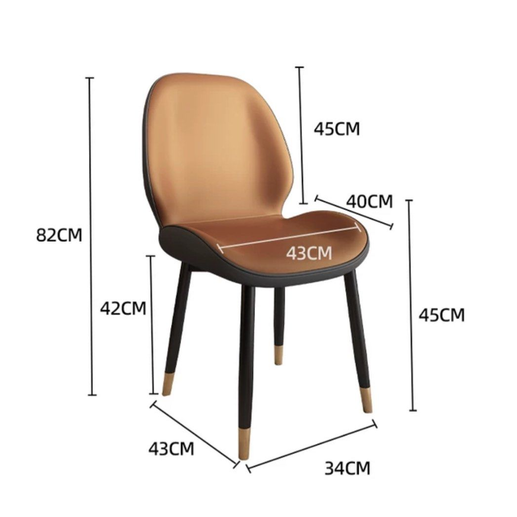 KENT Modern Leathaire Dining Chair - Radical Homes Singapore