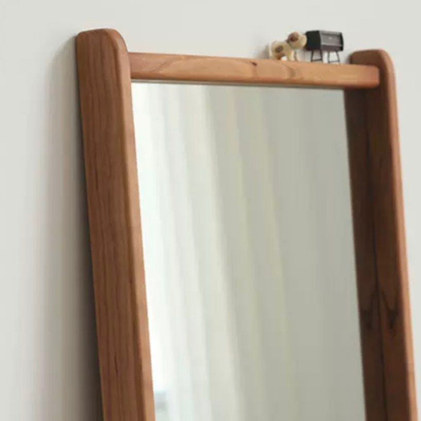 GRAM Solid Wood Standing Mirror Shelf