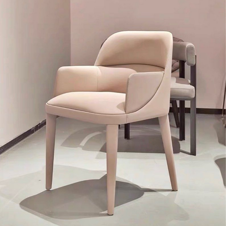 GYRE Modern Italian Leather Dining Chair - Radical Homes Singapore