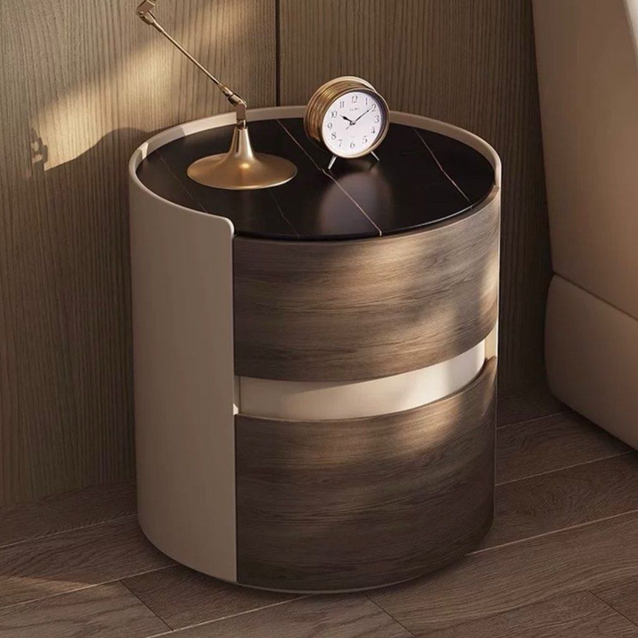 GRANDE Modern Walnut Bedside Table