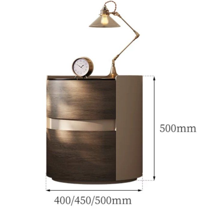 GRANDE Modern Walnut Bedside Table