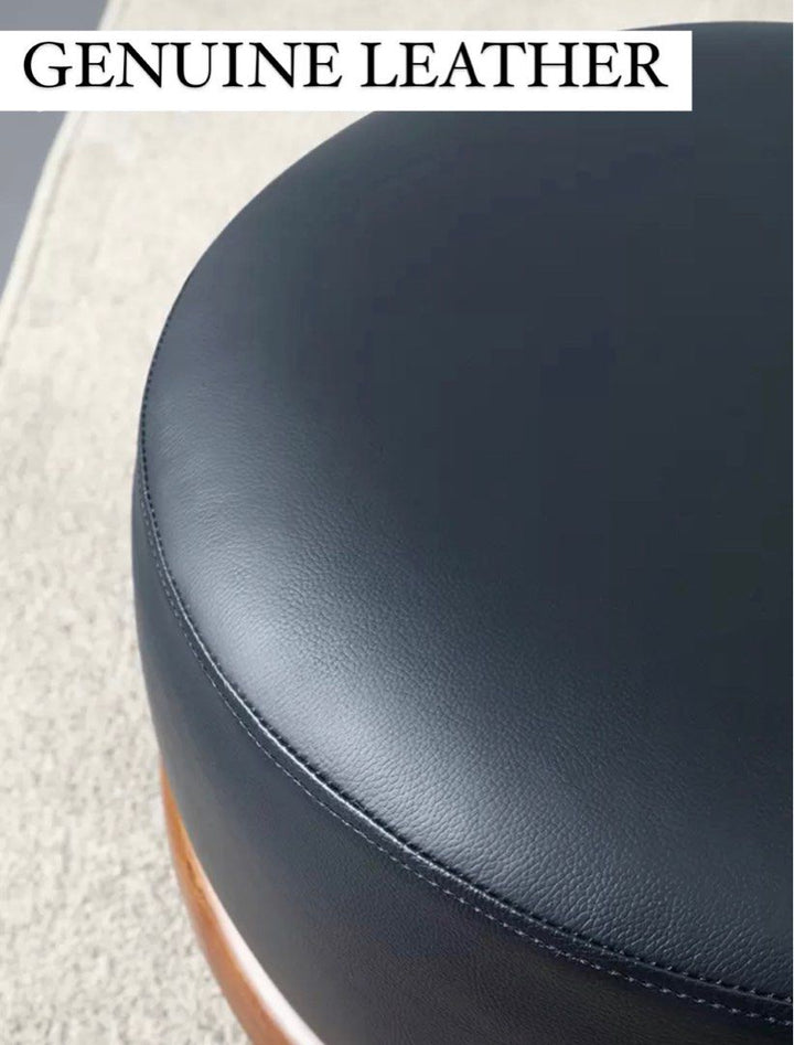 DENZEL Genuine Leather Pouf