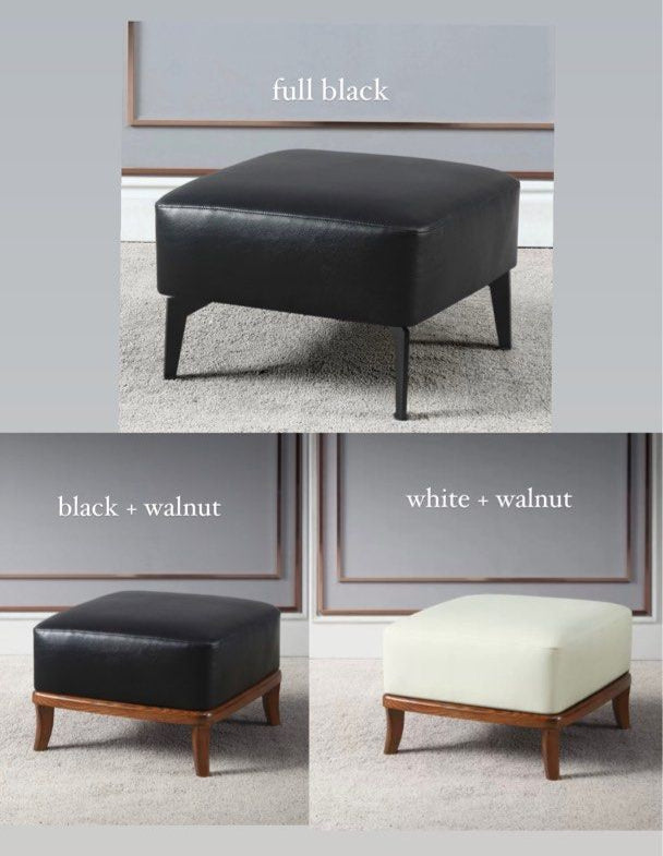 DENZEL Genuine Leather Pouf