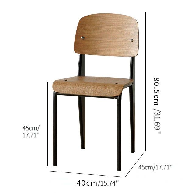 GRESCIL Wood Side Chair (Set of 2)