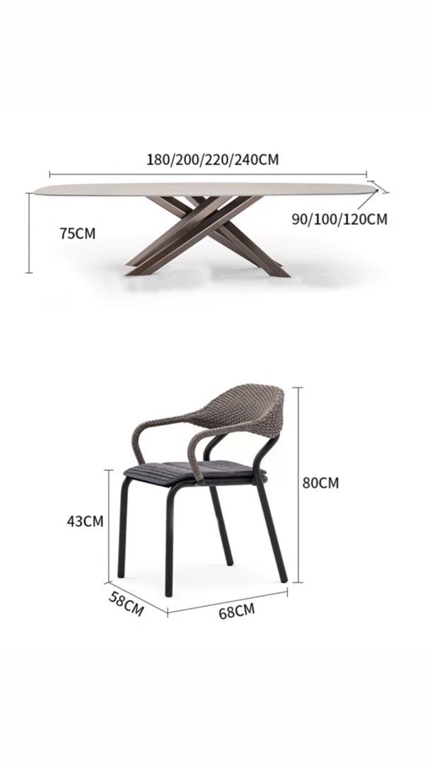 JAMES Modern Outdoor Dining Table