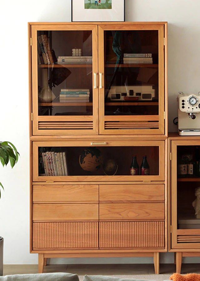 HARKEL Stackable Solid Wood Sideboard