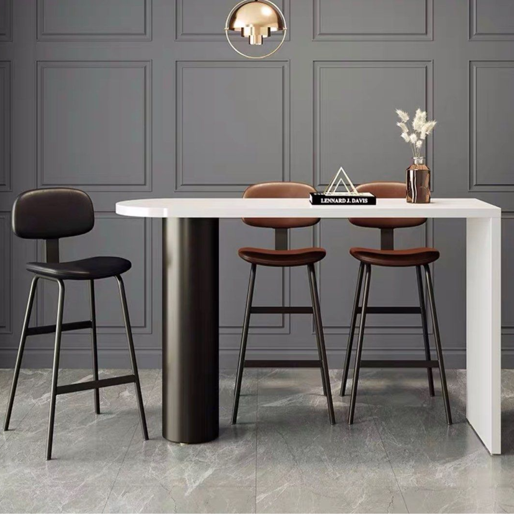 PAUL Modern Leather Bar Stool