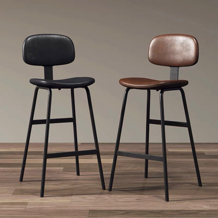 PAUL Modern Leather Bar Stool