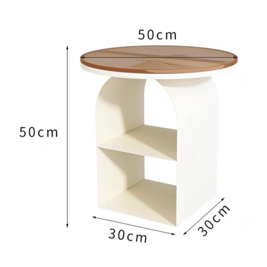 YARA Modern Glass Side Table