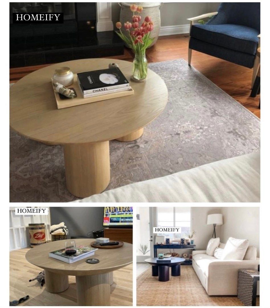 BORODIN Modern Solid Wood Coffee Table