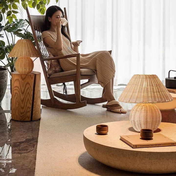 HAFREN Rattan Table Lamp