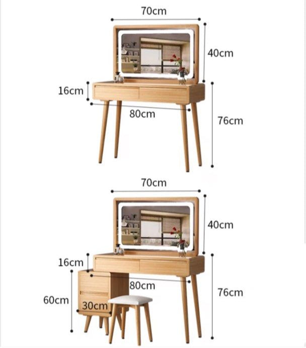 HALFI Modern Vanity Table Set