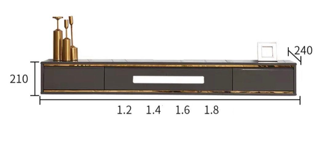 SEPHERAN Modern Floating TV Console