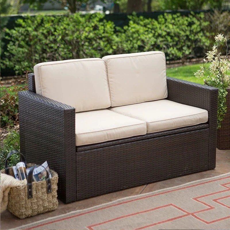 PELZAN Wicker Outdoor Sofa Set
