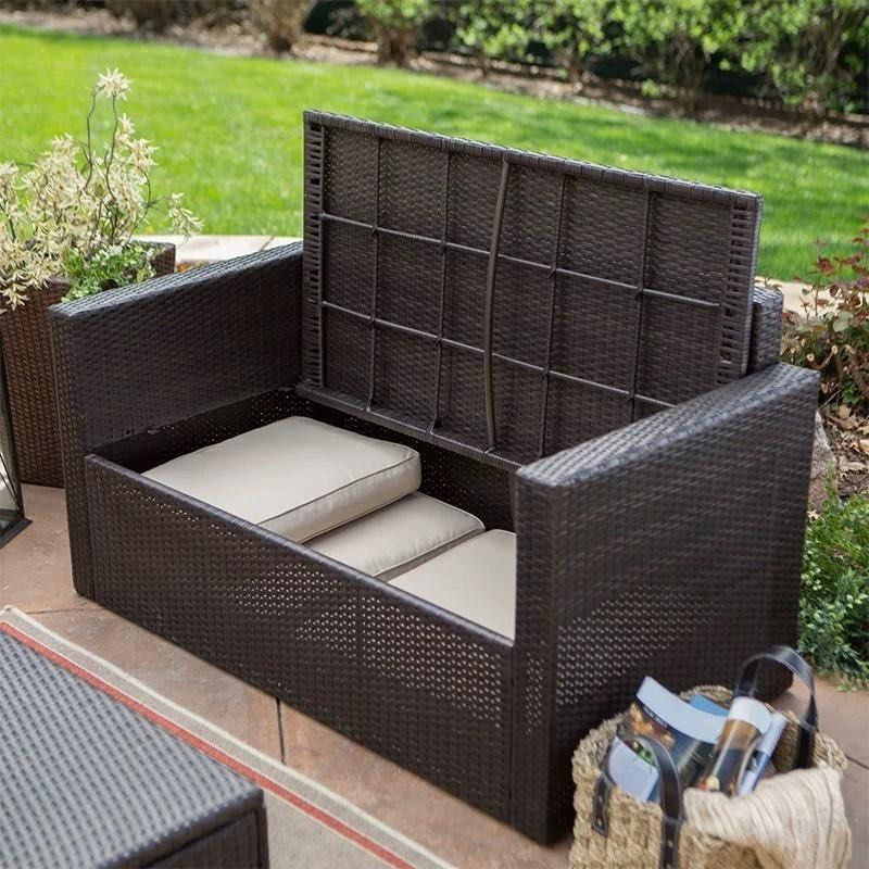 PELZAN Wicker Outdoor Sofa Set
