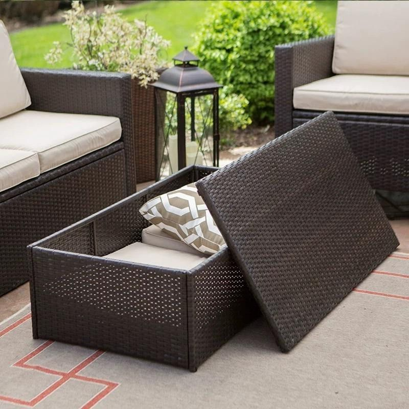 PELZAN Wicker Outdoor Sofa Set