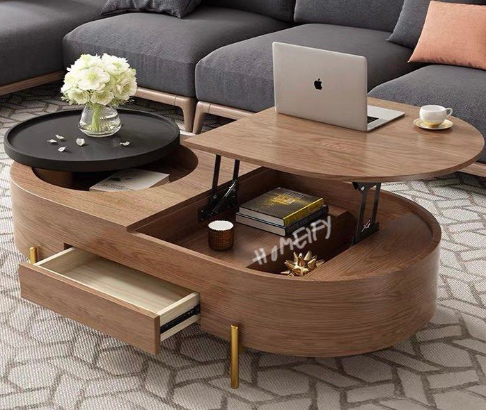 ZUCKUS Modern Coffee Table and Tv Console