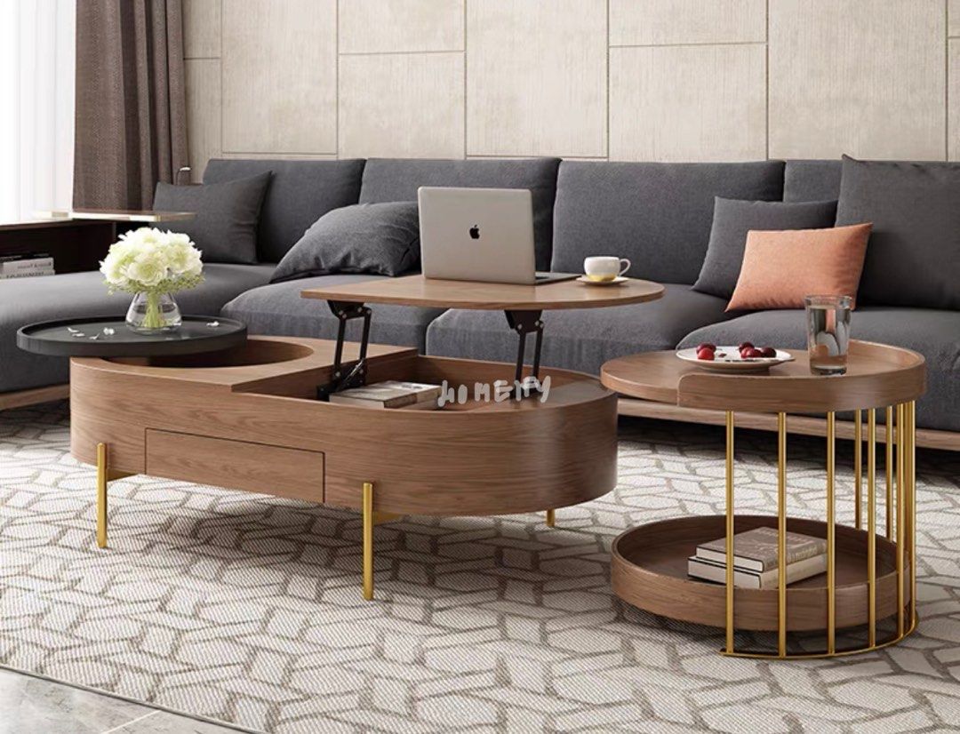 ZUCKUS Modern Coffee Table and Tv Console
