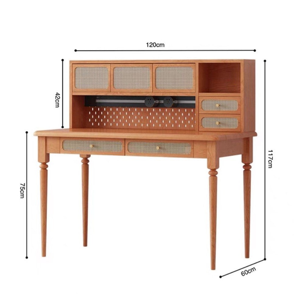 NOLAN Japandi Solid Wood Study Table