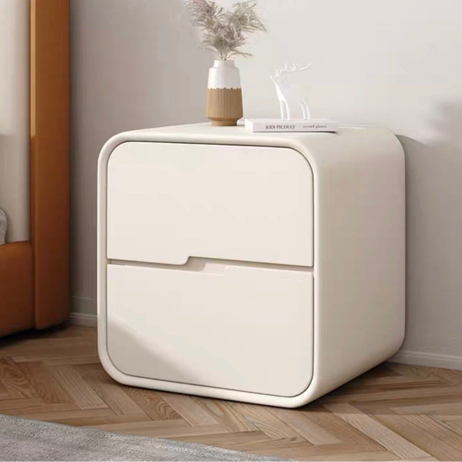 HASIEK Modern Leather Bedside Table
