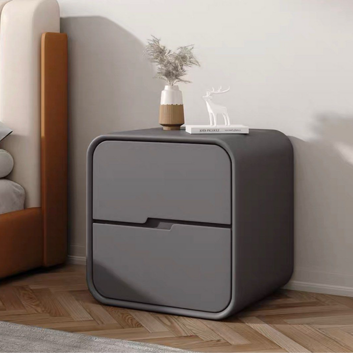 HASIEK Modern Leather Bedside Table