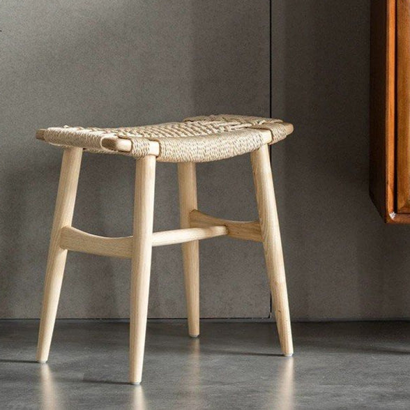 HASON Japandi Rope Woven Stool
