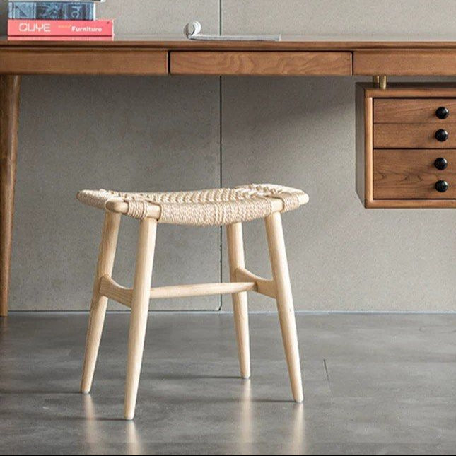 HASON Japandi Rope Woven Stool