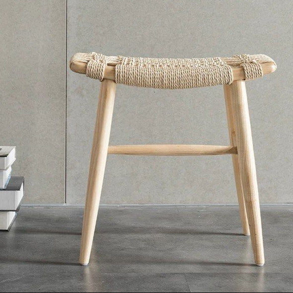 HASON Japandi Rope Woven Stool